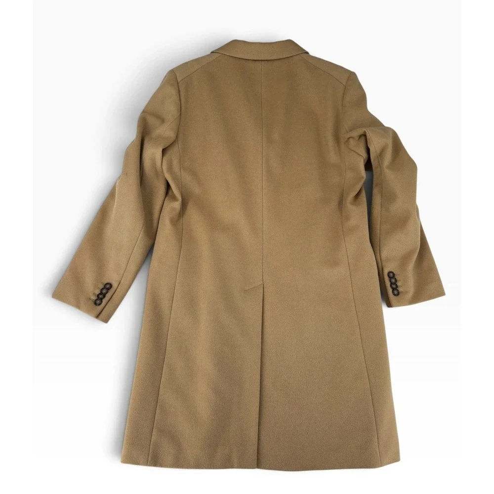 Banana Republic Overcoat Mens Large Camel 100% Wool